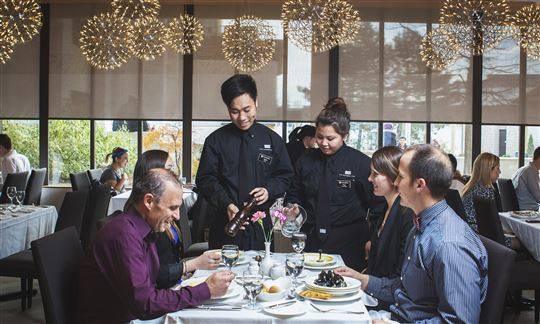 upscale dining in the humber room
