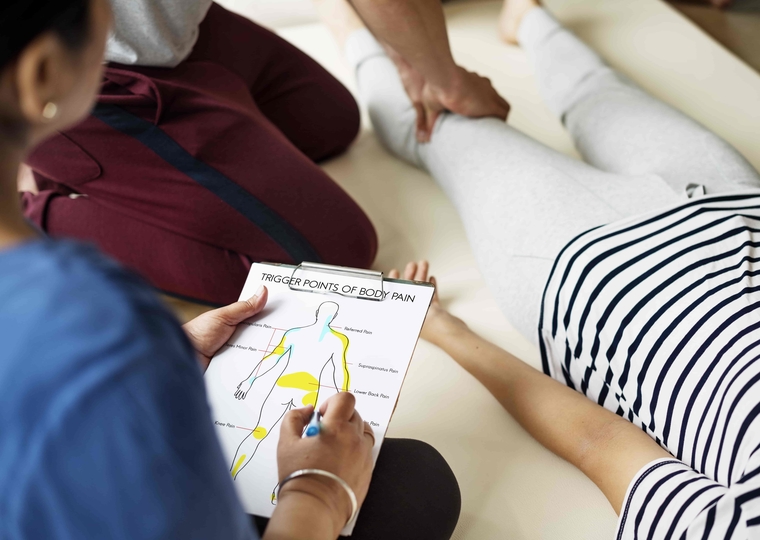 a leg massage