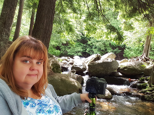 taking photos in nature