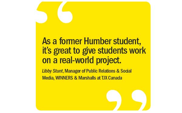 as a former humber student its great to give students work on a real world project