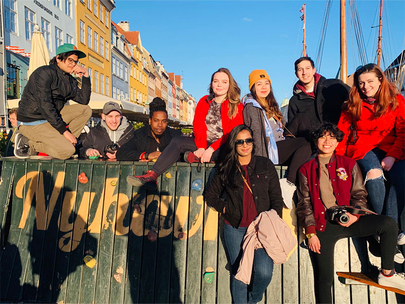 Students sitting in a group