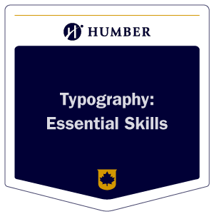 Typography Essential skills micro-credential badge