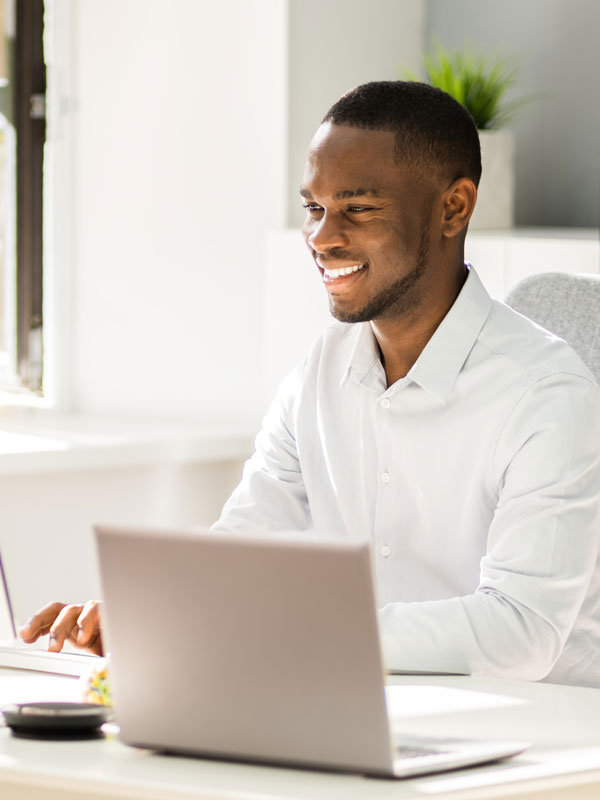 Person using computer