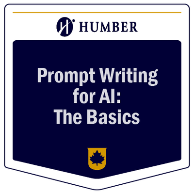 Prompt Writing for AI micro-credential badge