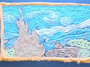 Starry night recreation using salt