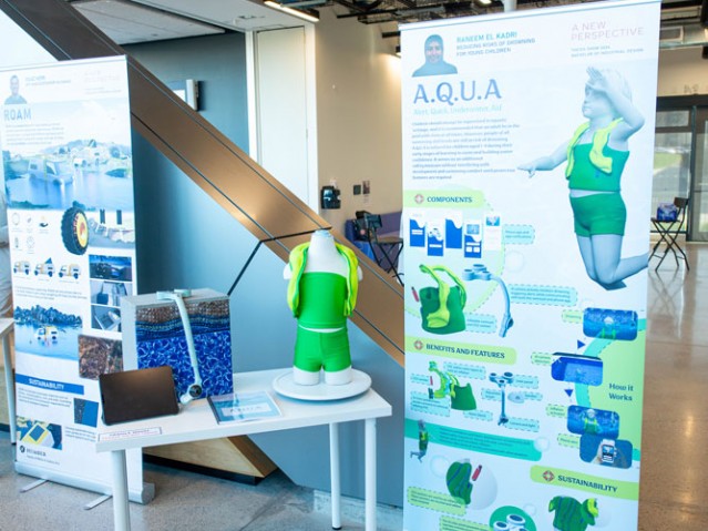 AQUA project display table and project poster