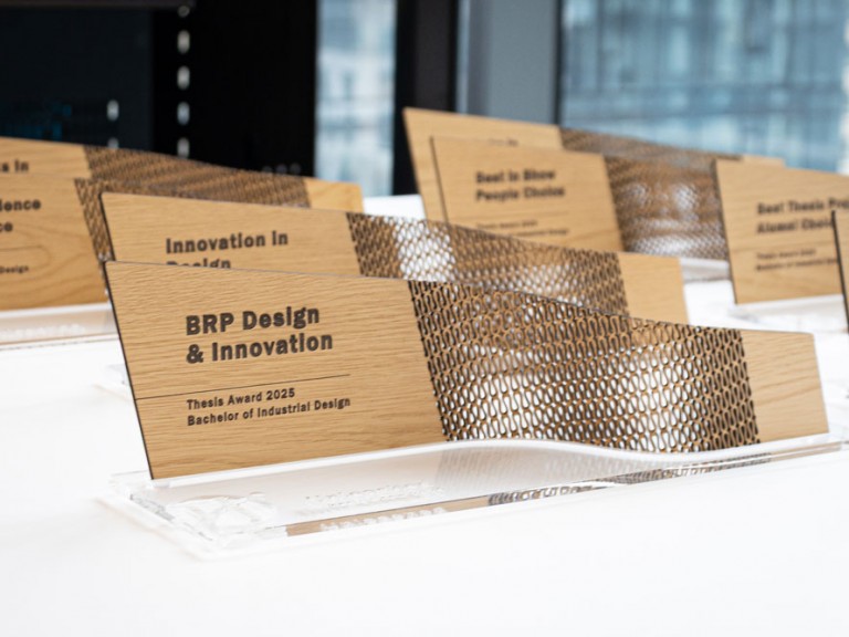 BRP Design & Innovation award on table