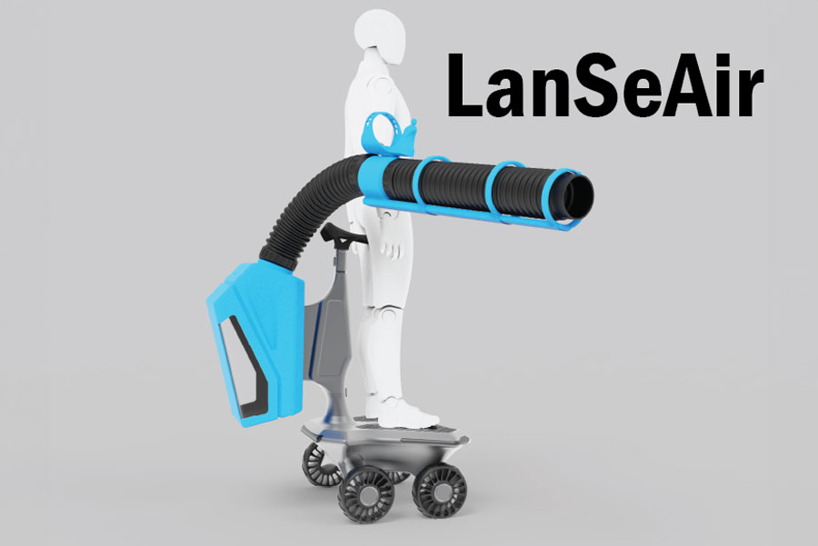 3D render of LanSeAir trash collector design