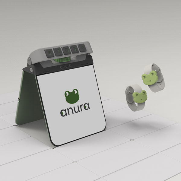 3D render of Anura product design