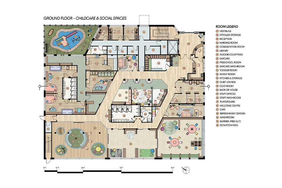 Drawing of the Ground Floor Plan