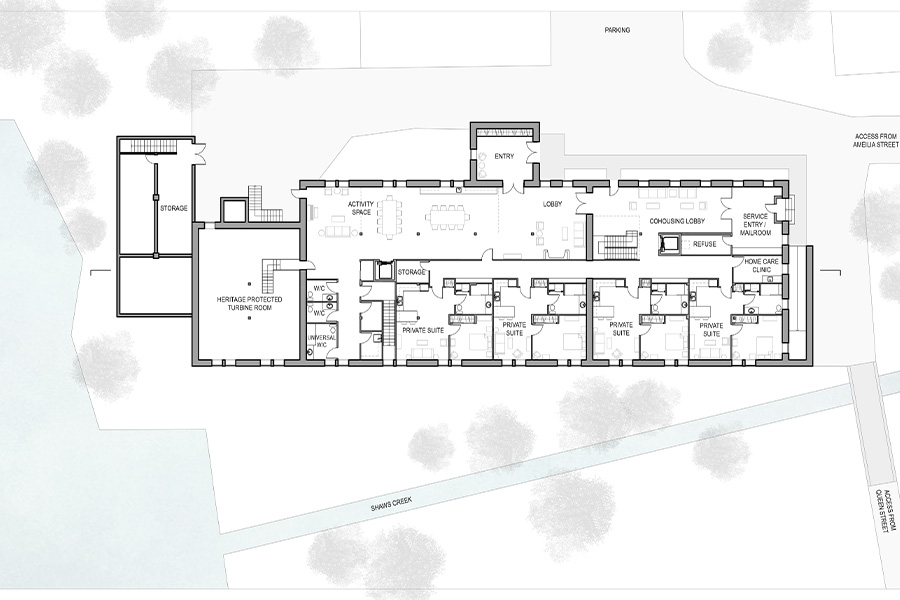 Drawing of the Main Floor Plan